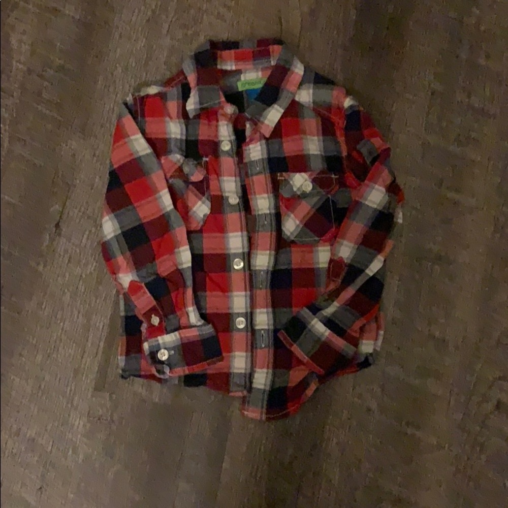 Plaid Button Up 3t